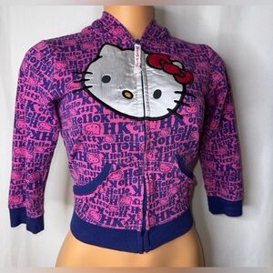 Sanrio Hello Kitty Pink & Purple Zip-Up Hoodie